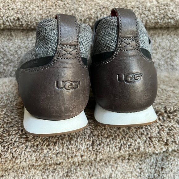UGG Men\'s Grey Leather Trim Energ Comfort System Shoes. main image 7